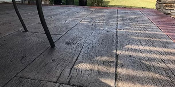 Stamped Concrete Wood Plank in Lafayette