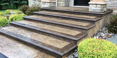 Stamped Concrete Entryways in Lafayette